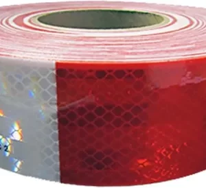 CINTA REFLECTIVA BLANCO/ROJO 50MM X MT 3M 43522