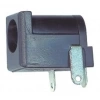 CONECTOR PLUG HEMBRA DC 2.1 X 5.5 PLASTICO NEGRO