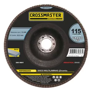 DISCO DE FIBRA 4" ZIRCONIO G.100