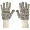 Guante moteado blanco negro talle U Prisol 21615