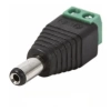 FICHA PLUG P/FUENTE FIJA 5.5 X 2.5MM NEGRA