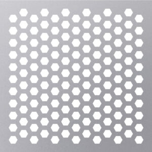 CHAPA PERFORADA HEXAGONO 1.25MM 1.00X2.00