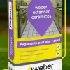 ADHESIVO CEMENTICIO 25KG CERAMICO ESTANDAR WEBER